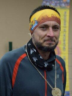 Łukasz počas Obidowa Głuszec Półmaraton Górski (Jesień) 2019