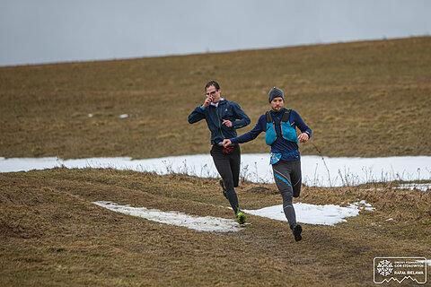 Michał počas Zimowy Półmaraton Gór Stołowych 2021