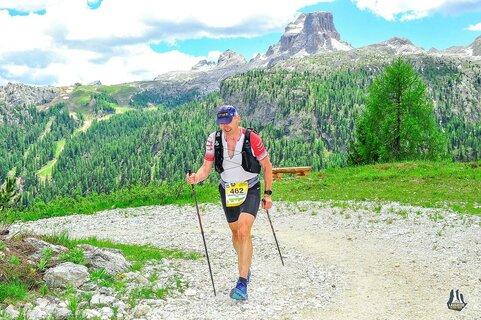 Sebastian počas Lavaredo Ultra Trail 2021