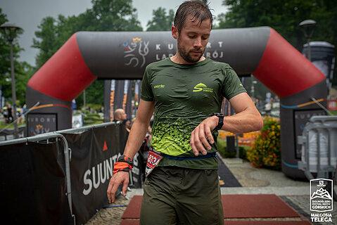 Michał počas Dolnośląski Festiwal Biegów Górskich 2021