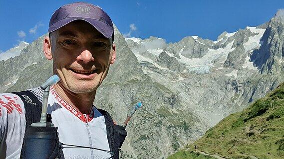 Sebastian počas UTMB 2021