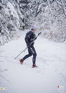 Katarzyna počas Winter Trail Małopolska 2022