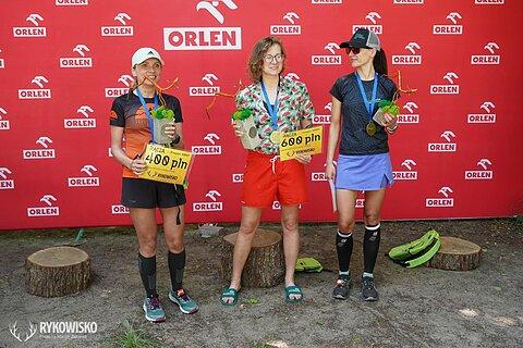 Elżbieta počas Rykowisko Ultra Trail 2023