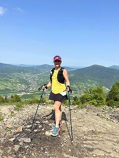 Katarzyna počas Ultra-Trail® Małopolska 2023