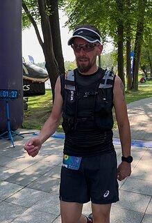 Łukasz počas XRun - Wyspowy Trail 2023