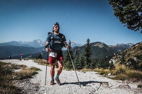Przemysław počas Julian Alps Trail Run 2023