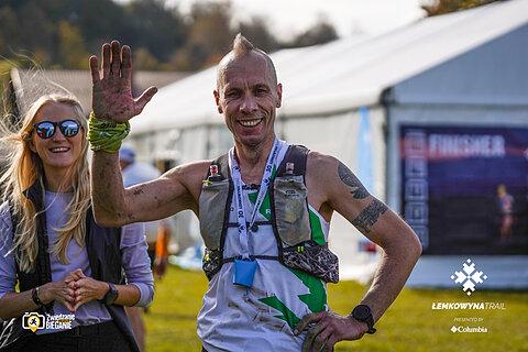 Konrad počas Łemkowyna Ultra-Trail® 2023