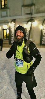 Grzegorz počas Zimowy Półmaraton Gór Stołowych 2024