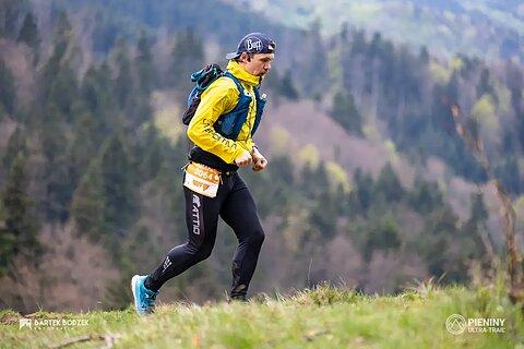 Przemysław počas Pieniny Ultra-Trail 2024