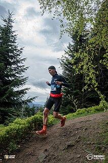 Miłosz počas Pieniny Ultra-Trail 2024