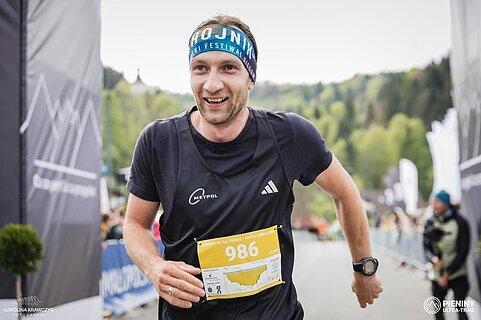 Jakub počas Pieniny Ultra-Trail 2024