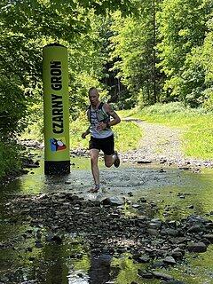 Konrad počas Ultramaraton Beskidzki Topór 2024