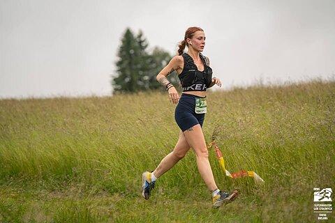 Katarzyna počas Supermaraton Gór Stołowych 2024