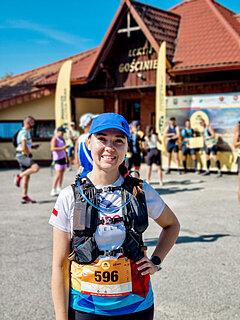 Katarzyna počas Pogórze Ultra Trail 2024