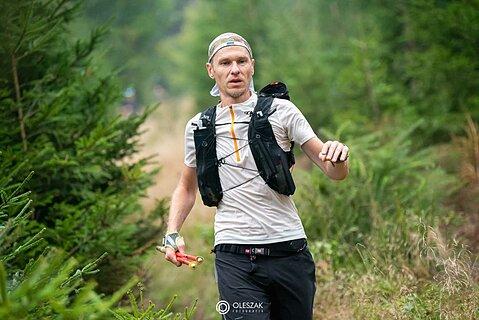 Michał počas Bieg Jaskiniowego Niedźwiedzia 2024