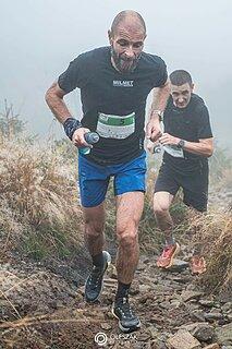 Michał počas Baran Trail Race 2024