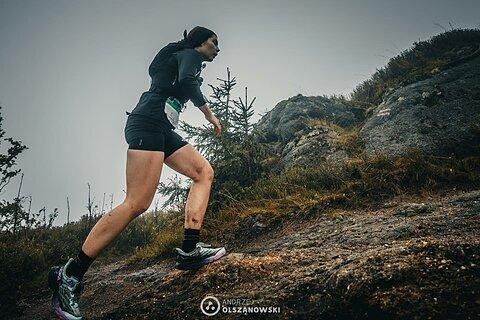 Agata počas Baran Trail Race 2024