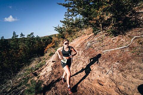 Agata počas Pomerania Ultra Trail 2024