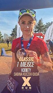 Sabina počas XRun - Tajemnicze Kopce 2025
