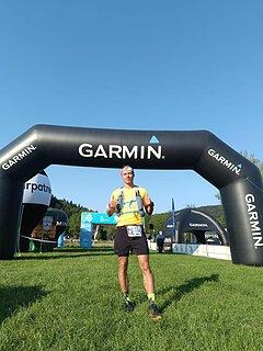 Damian počas Garmin Ultra Race Myślenice 2025