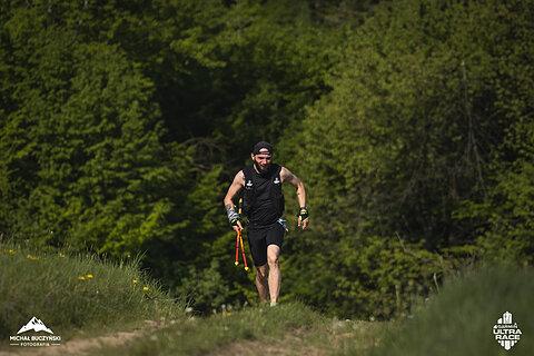 Michał počas Garmin Ultra Race Myślenice 2025