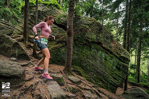 Katarzyna počas Supermaraton Gór Stołowych 2025
