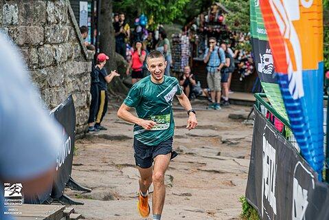 Michał počas Supermaraton Gór Stołowych 2025
