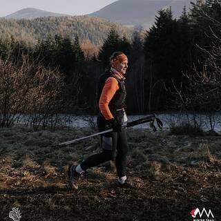 Katarzyna počas Winter Trail Małopolska 2025