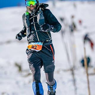 Grzegorz počas Zimowy Ultramaraton Karkonoski 2025