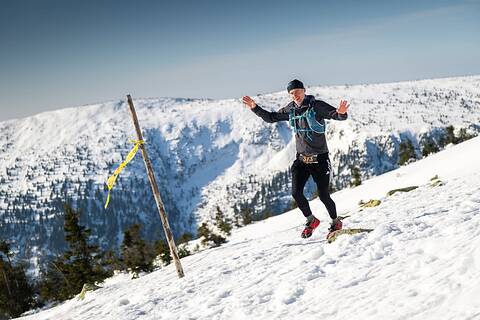 Marcin počas Zimowy Ultramaraton Karkonoski 2026
