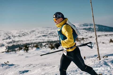 Przemysław počas Zimowy Ultramaraton Karkonoski 2026