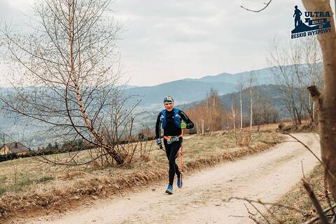Piotr počas Ultra Miles of Beskid Wyspowy 2026