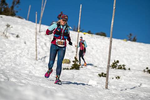 Marta počas Zimowy Ultramaraton Karkonoski 2026