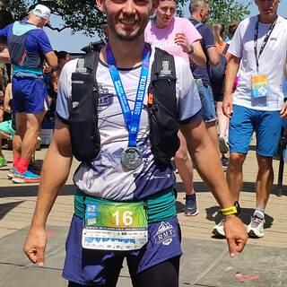 Piotr počas Supermaraton Gór Stołowych 2026