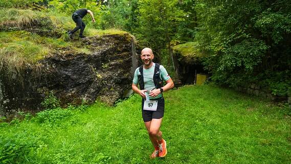 Paweł počas Ultramaraton Powstańca 2026
